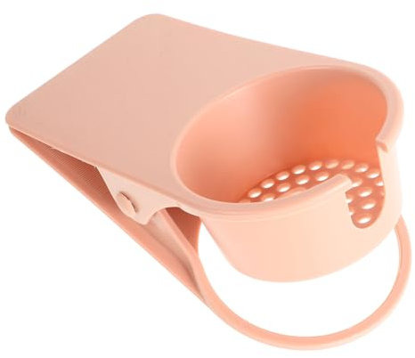Portavasos De Mesa Porta Clips Portavasos De Baño para Colgar para Mesa Clip En Abrazadera El Plastico Rosa Reutilizable Ciieeo