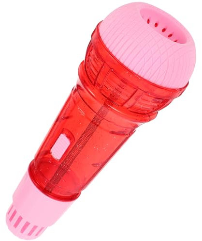 Toyvian Childrens Echo Microphone Kindergarten Plastic Toy Microphones Early Education Mic for Kids 3-5, Pink