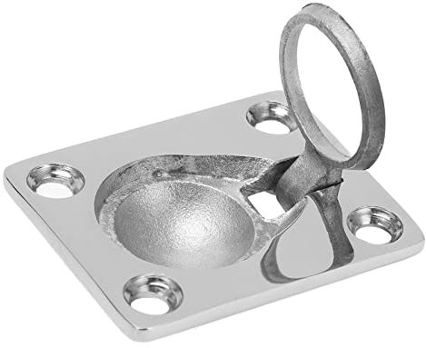 Psytfei Bündige Zugringgriffe, Bootslukenzug, bündiger Aufzug, Edelstahl-Lukenzug, bündiger Aufzug, Möbelgriff für Marineboote