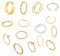 LOCCY 12-16PCS Vintage Silber/Gold Knuckle Ringe Set für Frauen Teen Girls, Boho Snake Stackbare Fingerringe Verstellbarer Böhmisch Stapelbare Gelenkfinger Ringe (Gold Set-15-A)