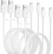 for iphone Charger Cable, 4Pack [Apple MFi Certified] Lightning to USB Fast Charging for iphone Lead 1/1/2/2M, i-phone USB Cable for iphone 14 13 12 11 Pro Max XS XR X 8 7 6 Plus 5, iPad and iPod