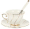 PRETYZOOM 1 Satz Kaffeetasse Und Untertasse Wasser Spender Hersteller Tassen Wiederverwendbar Kaffeebecher Steingut Getränk Espresso Doppelt Deckel Thermal- Rot Wärmer Weiß Keramik