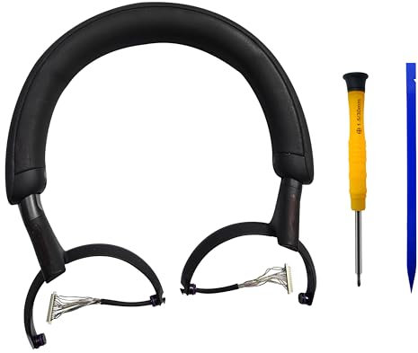 Knomix Headband Cushion and Swivel Hanger Assembly Replacement Parts for Sony WH-1000XM5 XM5 Headphones (Black)