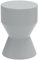Outsunny Sitzhocker aus Keramik 120kg belastbar Ø33 x 45,5 cm Wetterfest Garten Hocker in Sanduhrform Beistelltisch Blumenhocker Fußhocker für Indoor Outdoor Camping Garten Balkon Hellgrau
