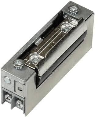 DENI Elektro-Türöffner 20181 schmale Bauweise mit Radiusfalle, mit Tagesentriegelung 12V AC/DC bzw. 100% ED bei 12V DC, Arbeitstrom, DIN Links/Rechts, incl. SN-TEC Befestigungsschrauben