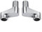 URPIZY Duscharmatur Adapter Set, 2 Stück S-Anschluss Verstellbar 75-225mm, Messing Chrom Duschsystem Verlängerung Für Eckventile, Wandanschlüsse, Badrenovierung