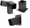 Kit de support pour pergola, montage mural de toit 4 x 4, support de pergola, support de poteau en bois coudé avec vis, kit de montage pour tonnelle pergola (kit gauche 15°)