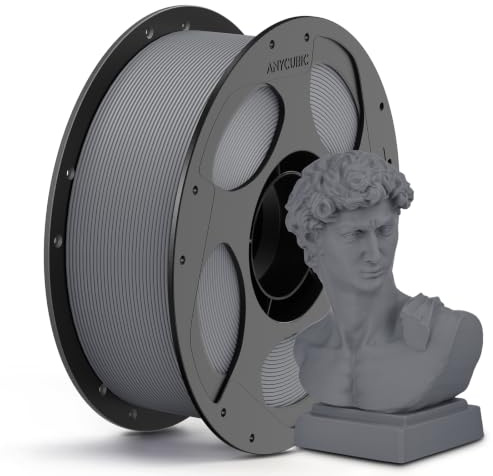 ANYCUBIC Matte PLA Filament 1,75mm, Feine Oberfläche, Matte Nardo Grau 1KG | Minimalen Schichtlinien, Elegant und Lebendig 3D Druckmaterialien, Matte Textur Für die meisten 3D-Drucker