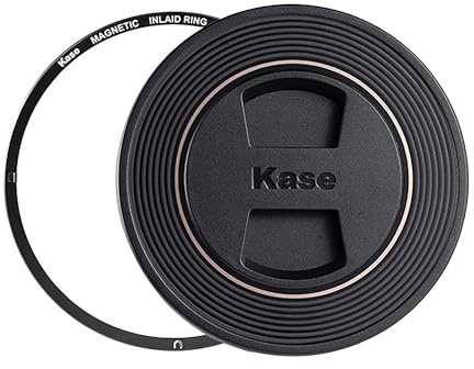 Kase Objektivdeckel, magnetisch, 77 mm, zentrale Klemmung, mit Ring, einfaches Entfernen unter Sonnenblende, für Sony FE 70-200, für Canon RF100-500, für Nikon Z 24-120/Z 28-400 und 77-mm-Objektive