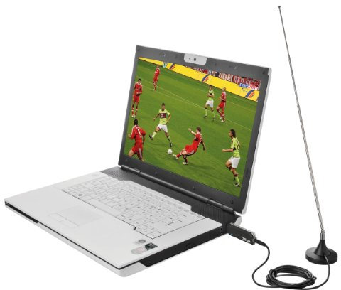 Trust Radio und TV DVBT-USB-Stick mit Antenne, kompakte einziehbare Antenne für PC und Notebooks
