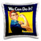 3dRose Vintage WW II Rosie Poster – Kissenbezug, 40,6 x 40,6 cm (pc_39022_1)
