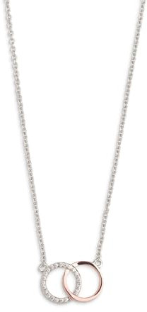 XENOX Kette – Doppelringe – rosé/silber