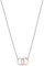 XENOX Kette – Doppelringe – rosé/silber