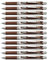 Pentel EnerGel XM BL77 Gelschreiber mit Druckmechanik, braun (12 Stück)