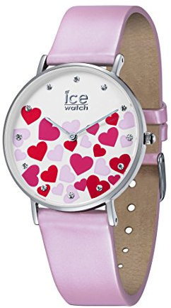 ICE-WATCH - Ice Love 2017 City - Montre Rose pour Femme avec Bracelet en Cuir - 013373 (Small)