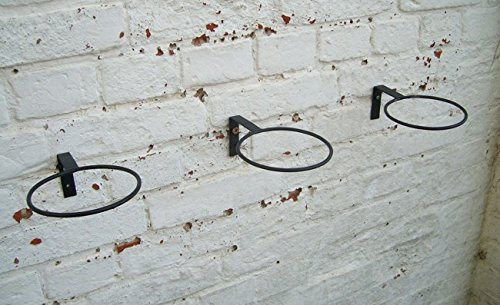 Deko-Impression 3er Set Topfhalter, Wandhalter Eisen Blumenhalter Wandtopfhalter 11,5