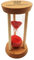 Sharplace Sanduhr Sandglass Eieruhr für Kochen, Maske, Studieren, Yoga, Spielen, Dekoration, Rot