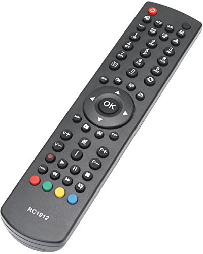 ALLIMITY RC1912 Télécommande remplacée pour AYA Techwood Celcus 32882HDLCD DLED32167HD DLED32167HDDVD DLED39167FHD LED19132HDDVD LED22167FHD LED22167FHDDVD LED22S913DVDFHD LED28272HD LED19940HD