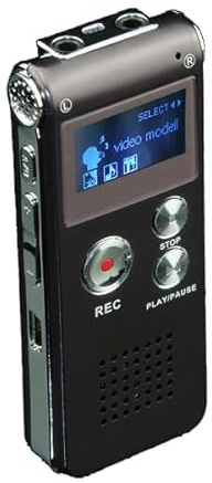 COOLEAD 8GB USB Professional Dictaphone Voice Recorder with MP3 Player, Portable Voice Recorders with Double Sensitive Microphone and Built-in Speaker Dictaphone Voice Recorder with MP3 Player