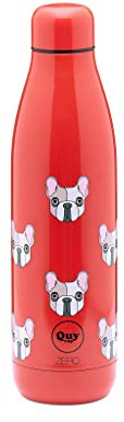 QUY CUP Zero 500ml. Achille. Thermos in Acciaio Inossidabile. Design Italiano Bottiglia Termica. Doppia Parete. Sottovuoto e Isolato. per Bevande Calde e Fredde