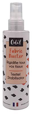 Odif - Fabric Booster - Rigidifie les Tissus - Maintien du Tissu sur Machines à Coudre et à Découper - Idéal pour Modeler les Tissus en Origami et Tricot Rigidifié - Spray 200 ml