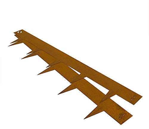 Multi-Edge Bordure de pelouse en métal - 1 m x 17,5 cm - 1 boîte de 10 pièces