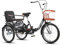 Erwachsene Cruiser Bikes 20 Zoll Trike Bike Großer Einkaufskorb, Faltbare Dreiräder Mit Rücksitz - Für Shopping-Übungen-Erholung,Schwarz