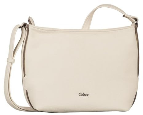 Gabor bags Malu Damen Shopper Umhängetasche Reißverschluss Mittelgroß Weiß