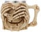 Angoily Détective Crâne Café Tasse en Acier Inoxydable Viking Potable Squelette Résine Bière Stein Chope Thé Halloween Bar Verres Cadeau Style Un