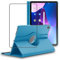 ebestStar - Cover per Lenovo Tab M10 Plus 10.6 (Gen 3), Custodia Protezione Rotazione 360, Pelle PU, Blu + Vetro Temperato