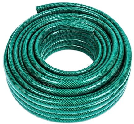 Elkoza® Classic Flexible Garden Hose Pipe Reel, 13 mm (1/2 Inch), Universal Garden Hose of Robust Cross Weave, Tripe Layered 22 bar Burst Pressure, UV Resistant(20 Meter Garden Hose Pipe)