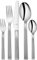 WMF Art Deco Besteck Set 6 Personen, Essbesteck 30 teilig, Hohlheftmesser, Cromargan protect Besteck poliert, glänzend, kratzbeständig, spülmaschinenfest