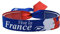 BDM Armband mit französischer Flagge, Mann und Frau, verstellbares Stoffarmband der Republik Frankreich