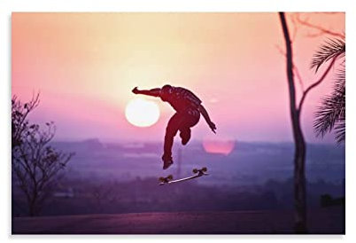 Extremsport-Poster Skateboard (3) Poster Dekorative Malerei Leinwand Wandposter und Kunstbild Druck Moderne Familienzimmer Schlafzimmer Dekor Poster 40 x 60 cm