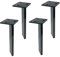 tow000ack 4 Stück Ersatz Möbelfüße Metall Möbelfüsse Edelstahl Tischbeine Schrankfüsse Tv Lowboard Möbelbeine,Stützfüße für Bett,Stühle,Sofa,Nachttisch,mit Schrauben,Schwarz (85cm(33.5in))
