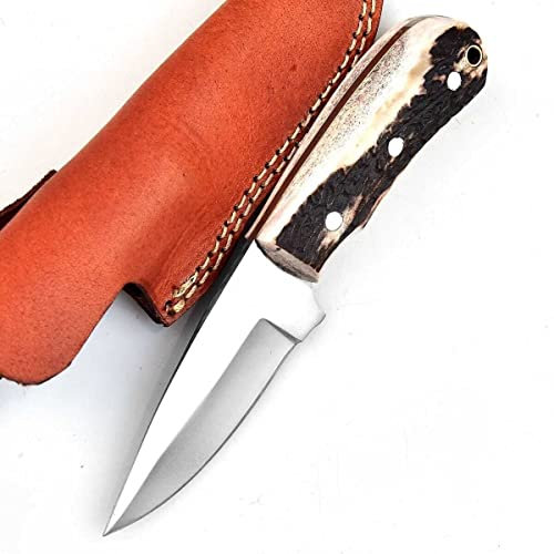 MAQSON Jagdmesser Hirschhorn 440C Stahl Handgefertigt Rostfrei MAQ2013