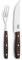 Amefa PORTERHOUSE Set di posate da bistecca da bistecca, 4 pezzi, 2 steakmesser, 2 steakmesser, 2 gable per bistecca in acciaio inox 13/0, con custodia, con custodia, zubehör per griglia