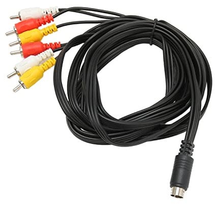 Mini Din 9 Pin Maschio a 6 Maschio Altoparlante Cavo Audio Video per Videocamere Digitali, Ricevitori Satellitari, Lettori DVD, 1,8 Metri