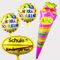 Einschulung Deko Rosa Set für Mädchen,Schule Kindergarten Folienballon + 2pcs HURRA SCHULKIND Folienballon + Zuckertüte Folien ballons ，Deko für Einschulung Schuleinführung Schulanfang Schulstart