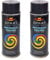 2 x 400 mL Anthracite Grey Spray Paint RAL 7016 - High Gloss Fast-Drying Universal Enamel for Wood, Metal, Plastic, Ceramics, Furniture, Bicycles, Crafts, DIY Projects, Indoor and Outdoor Use