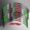 NINOMA Motorrad Felgenaufkleber Reflektierendes Nabenstreifenband Wasserdichter Aufkleber Für Aprilia SRGT200 SR GT 200 2023(Color:2)