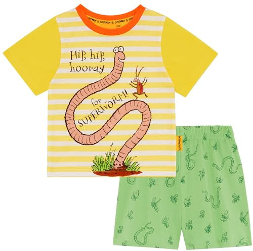 Magic Light Superworm Unisex Short Sleeved Pyjamas 5-6 years