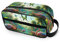ODAWA Trousse de toilette unisexe à suspendre pour accessoires de toilette, Plantes tropicales et flamants roses, one size