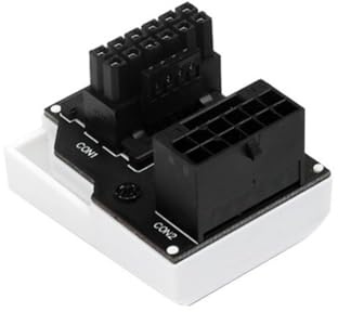Lisher ATX3.0 12VHPWR 12 + 4 16 Pin PCIe5.0 450 W Adapter Stromkabel Anschlüsse 180 Grad für RTX 4090 4080 4070 langlebig, einfach zu bedienen, , RVS