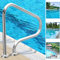 Swimming Pool Handrail, 304 Stainless Steel Spa Rustproof Handrail, 31.5x10.6x31.5in Ladder Step Handrail Suitable for Indoor and Outdoor Swimming Poo