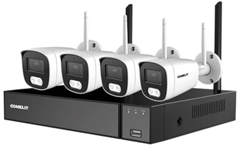 Comelit Kit Wi-Fi 4 Kameras NVR. 4 IPC Bullet 5MP HDD 1TB WIKIT004S05NA