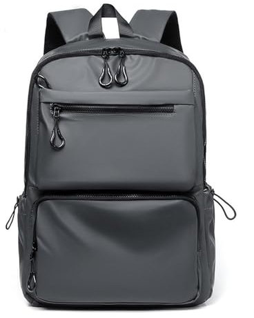 CMZYBBD Schulrucksack Rucksack Für Herren, Laptop-Rucksack, Wasserdichter Rucksack, Reiserucksack Für Damen, Studenten, Schultasche Für College, Reisen, Den Täglichen Gebrauch-grau