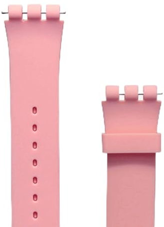 Armband Kompatibel mit Swatch 16 9 mm Fitness Smartwatch, Weich Wasserdicht Silikon Uhrenarmbänder, Anti-Schweiß Armbänder Schnellverschluss Sportarmband (1 Pink,20MM)