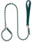 YUDOTE Slip Rope Lead for Small Dogs,Reflective No Pull Slip-on Leash with Stoppers and Soft Handle,8mm Tangle-free thin Lead for Puppies Walking and Training, Green