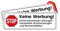 2x Magnetisches Schild „Keine Werbung“ – Briefkastenschild wetterfest & wiederverwendbar – ohne Kleben – stark haftend – Kein Aufkleber – Anti-Werbung Schild für Briefkasten